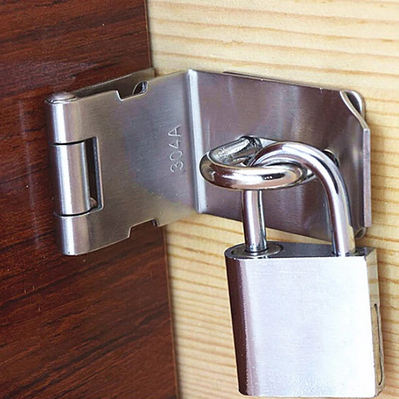 

Cabinet Box Hasp and Staple Lock Spring Latch Catch Toggle Locks For Sliding Door Window Furniture Hardware