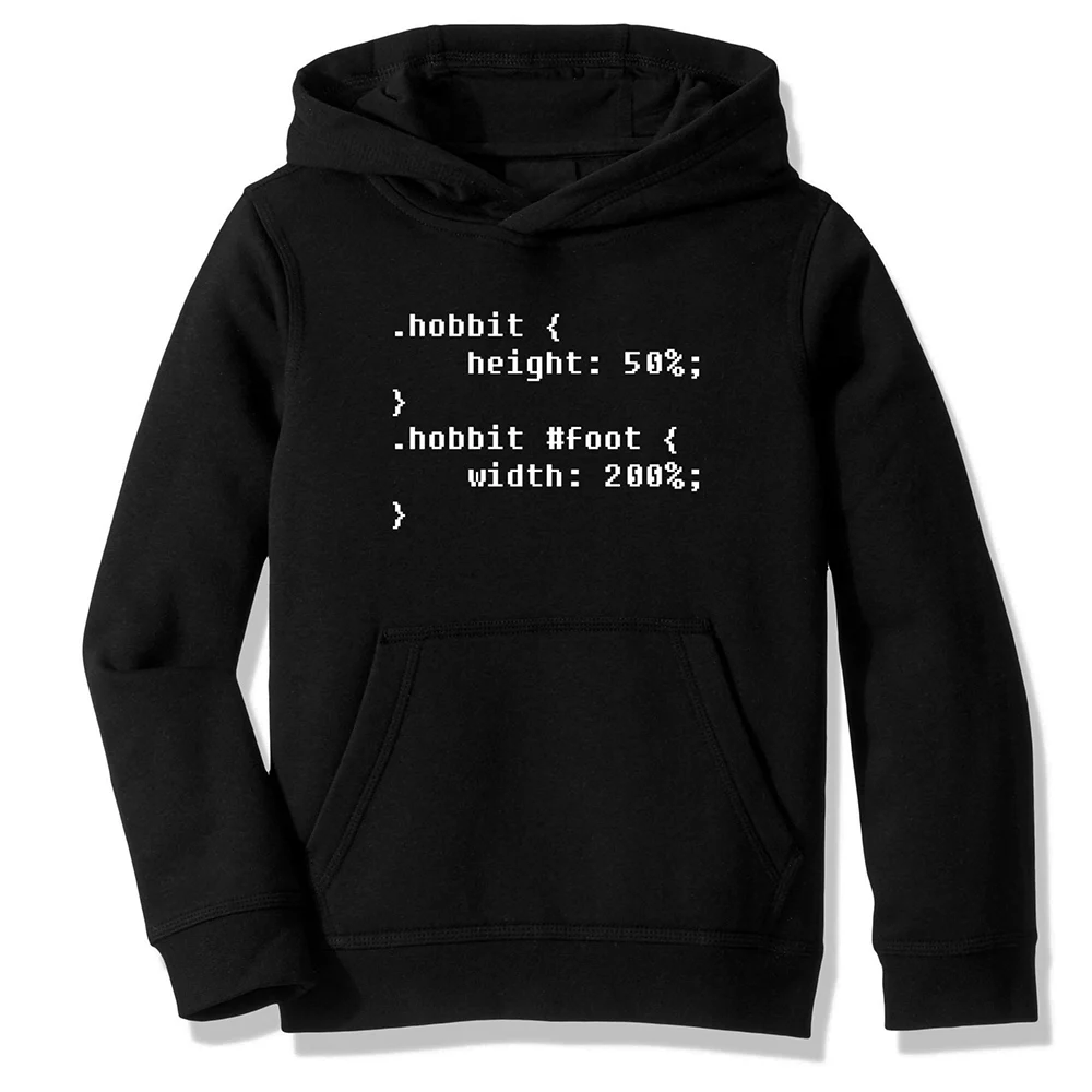 Флисовая толстовка с капюшоном, толстовки Властелин колец CSS Hobbit разработчик программист кодер шутка повседневная одежда