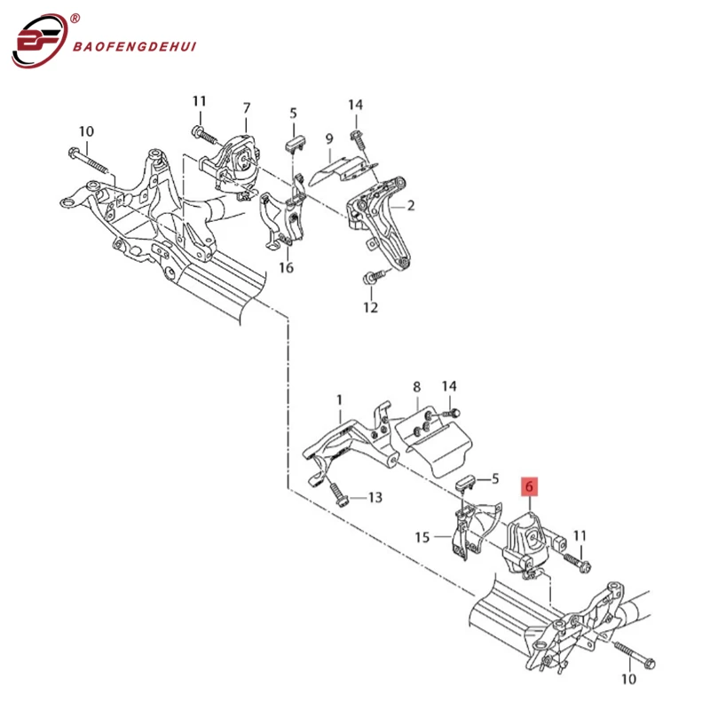 

Sensor Line Motor Support 4.2 8-cylinder For Audi A8/A8Q V-type Engine Mount 4G0199381LB Left 4G0199381AE Right
