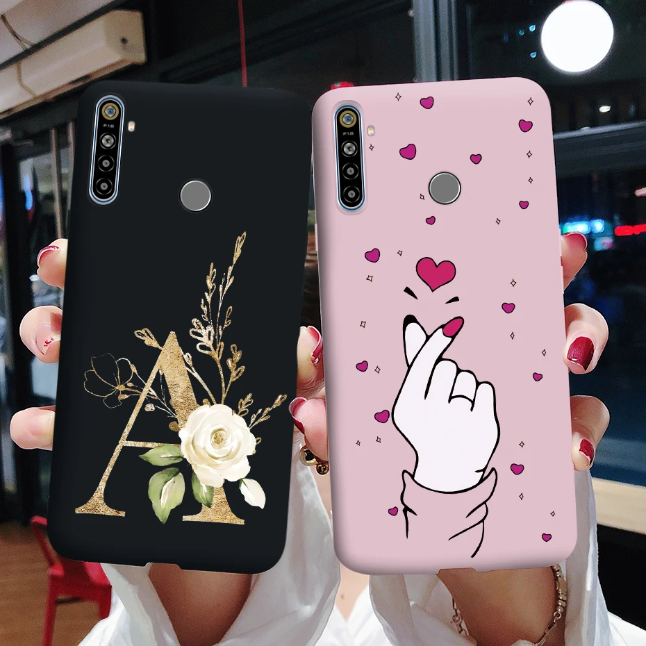 Чехол-накладка для Oppo Realme 5 Pro 5i 5s 6i Realme5 Realme6i милые Чехлы телефона мягкий матовый