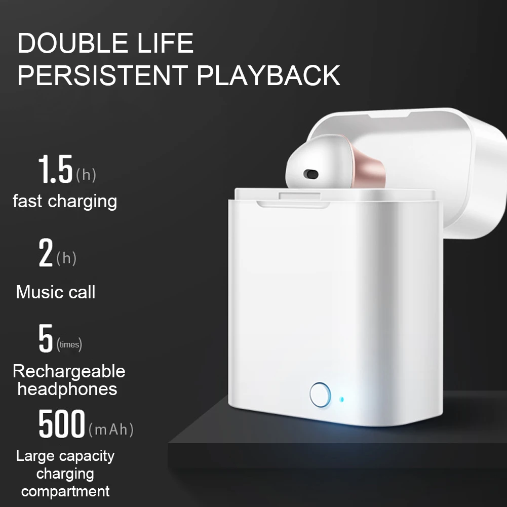 Мини новые bluetooth наушники беспроводные вкладыши спортивные гарнитура сенсорные