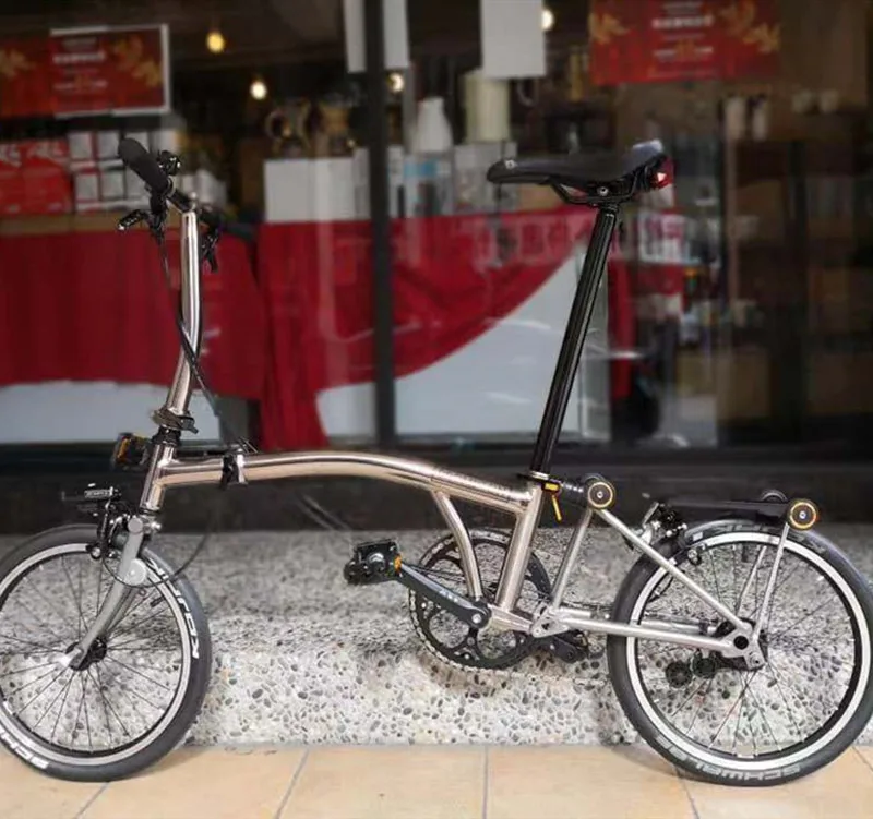 Складная самоходная алюминиевая карго-стойка для велосипеда brompton черный