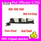 Полностью разблокированная материнская плата для iphone 5, материнская плата clean iCloud,100% оригинал для iphone 5, логическая плата с системой IOS, протестирована