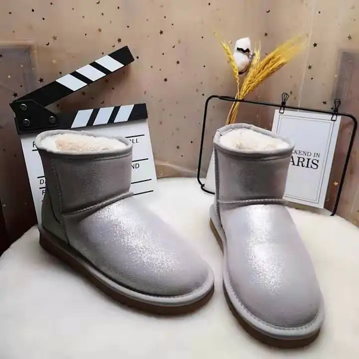 ; зимние сапоги на натуральном меху; botas mujer; классические Водонепроницаемые зимние сапоги из натуральной воловьей кожи; зимняя обувь для женщин