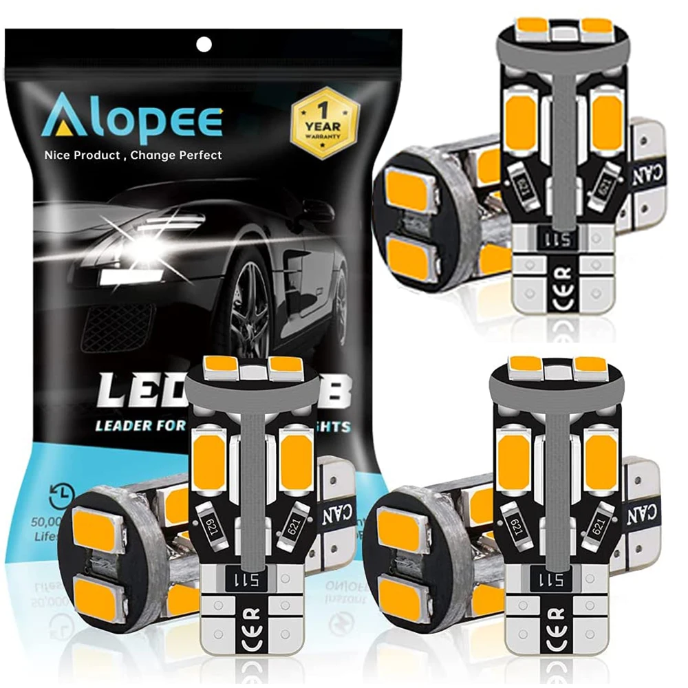 

6 шт./упаковка, Автомобильные светодиодные лампы Canbus T10 194 168 W5W 2825 12 В 10 SMD