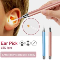 led ear pick cleaner lighting earwax spoon clean flashlight earpick handle digging dig ear syringe for kids adult baby caretools