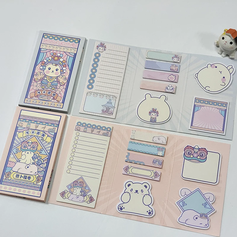 

Блокнот для сообщений в китайском стиле ретро, 60 шт., клейкий, блокнот для заметок, наклейка для офисного планировщика, бумага, кавайные канц...