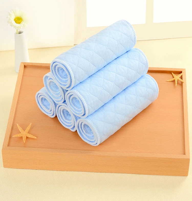 Цветные трехслойные Экологичные хлопковые детские подгузники впитывающие влагу