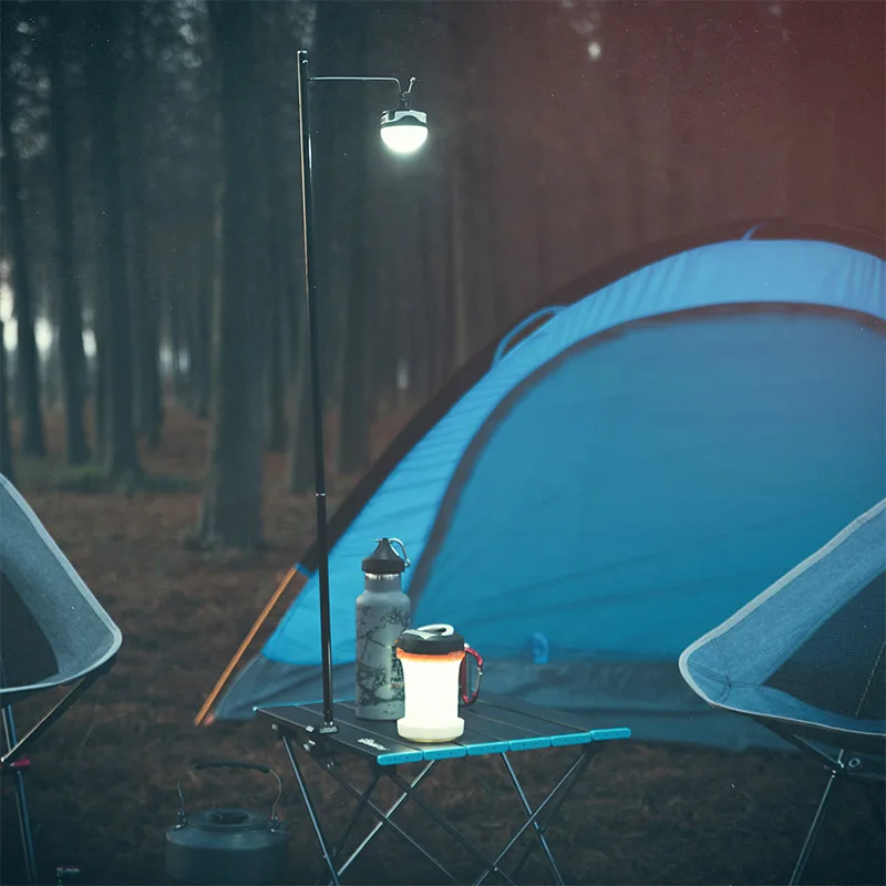 

Folding Lamp Pole Portable Outdoor Camping Picnic Travel Aluminum Alloy Folding Camp Tent Lantern Stable Light Pole