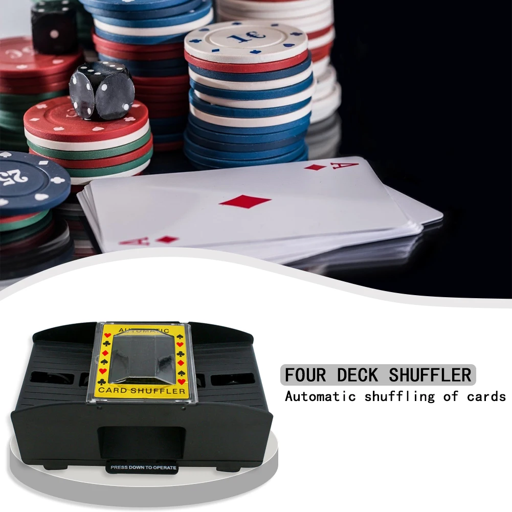 

Automatic Shuffle Machine Board Game Poker Playing Cards Entertainment Shuffler Lightweight Game Playing Element