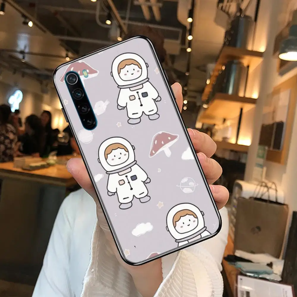 

Animal and Boy Girl cartoon Phone Case For XiaoMi Redmi Note 9S 8 7 6 5 A Pro T Y1 Anime Black Cover Silicone Back Pretty