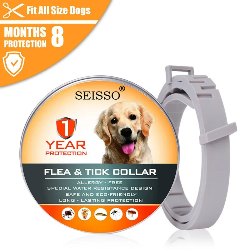 Flea And Tick Treatment Dog Collar Dogs Cats Essential Oil Pet Outdoor Mosquito Repellent | Дом и сад