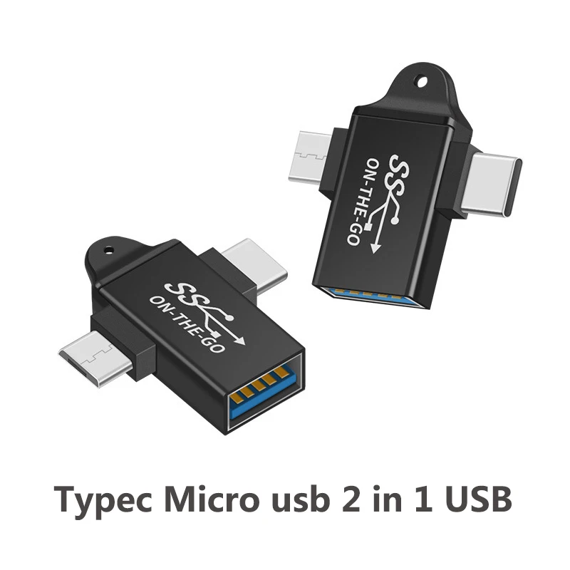 Usb 3 1 Micro usb Type-c 2 в разъем otg питания адаптер для зарядки Удлинительный кабель Type-C