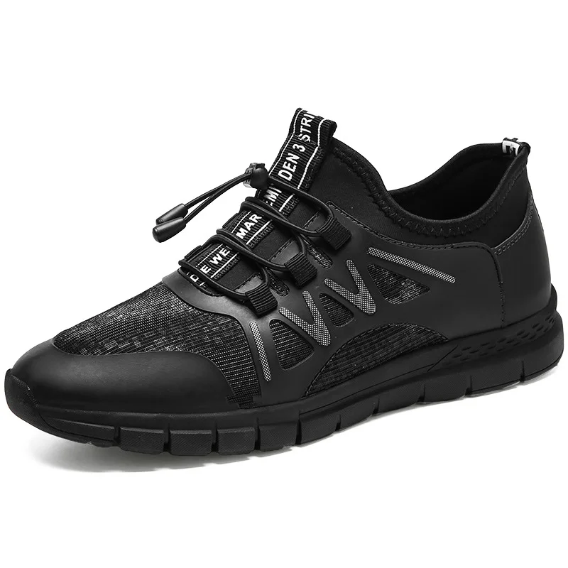 

2021 Autumn and Winter New Sports Casual Shoes Men's Elastic Band All-Match Men's Shoes Men's Sports Shoes