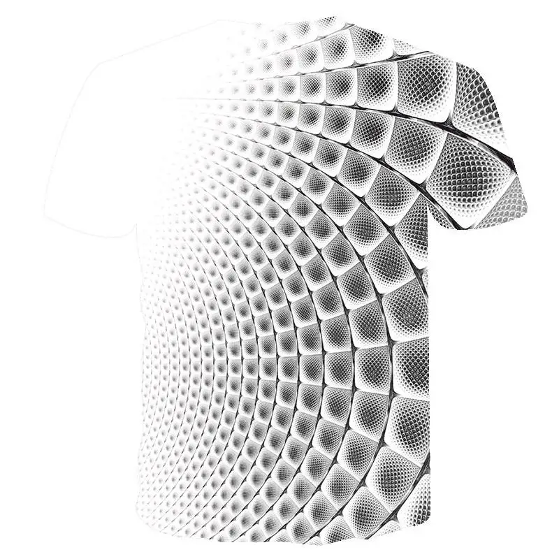 

2020 new men's short-sleeved three-dimensional swirl T-shirt men's summer 3D printed casual shirt men's T-shirt