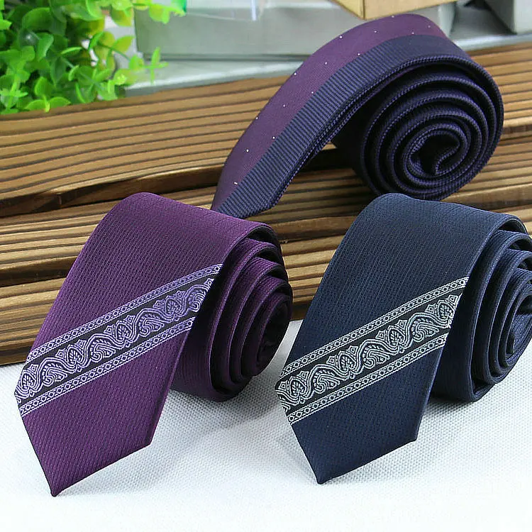 

Luxury 6CM Men's Print Pattern Ties for Men's Slim Neckties Polyester Jacquard Skinny Neck Tie Wedding Narrow Ties