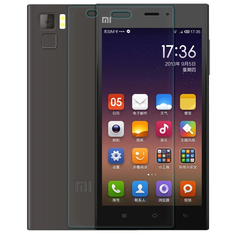 Ультратонкое стекло для экрана Xiaomi M3 закаленное защитное телефона Mi3 Премиум