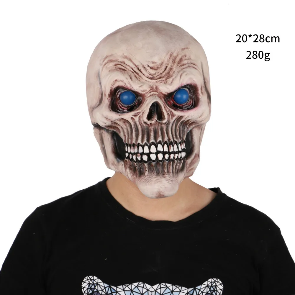 Чехол со скелетом и черепом для головы злых духов Knight Ghost Rider латексная маска