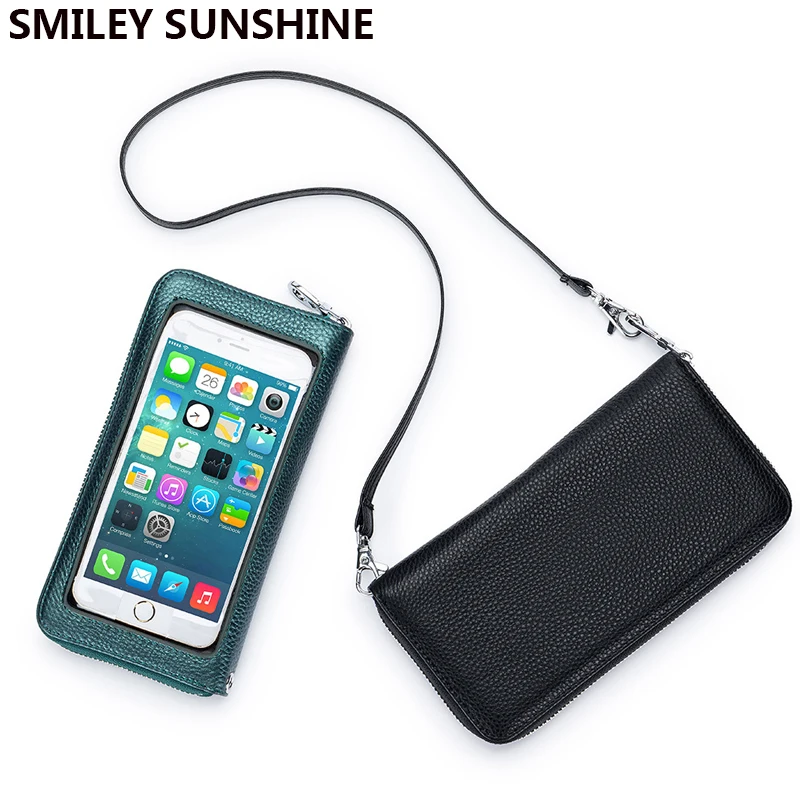 

Rfid Small Genuine Leather Women Shoulder Bags Ladies Hanging Mobile Phone Crossbody Bags Satchel Female Bolsas Bag for phone