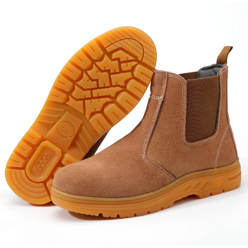 Мужские модные защитные ботинки размера плюс со стальным носком рабочие из