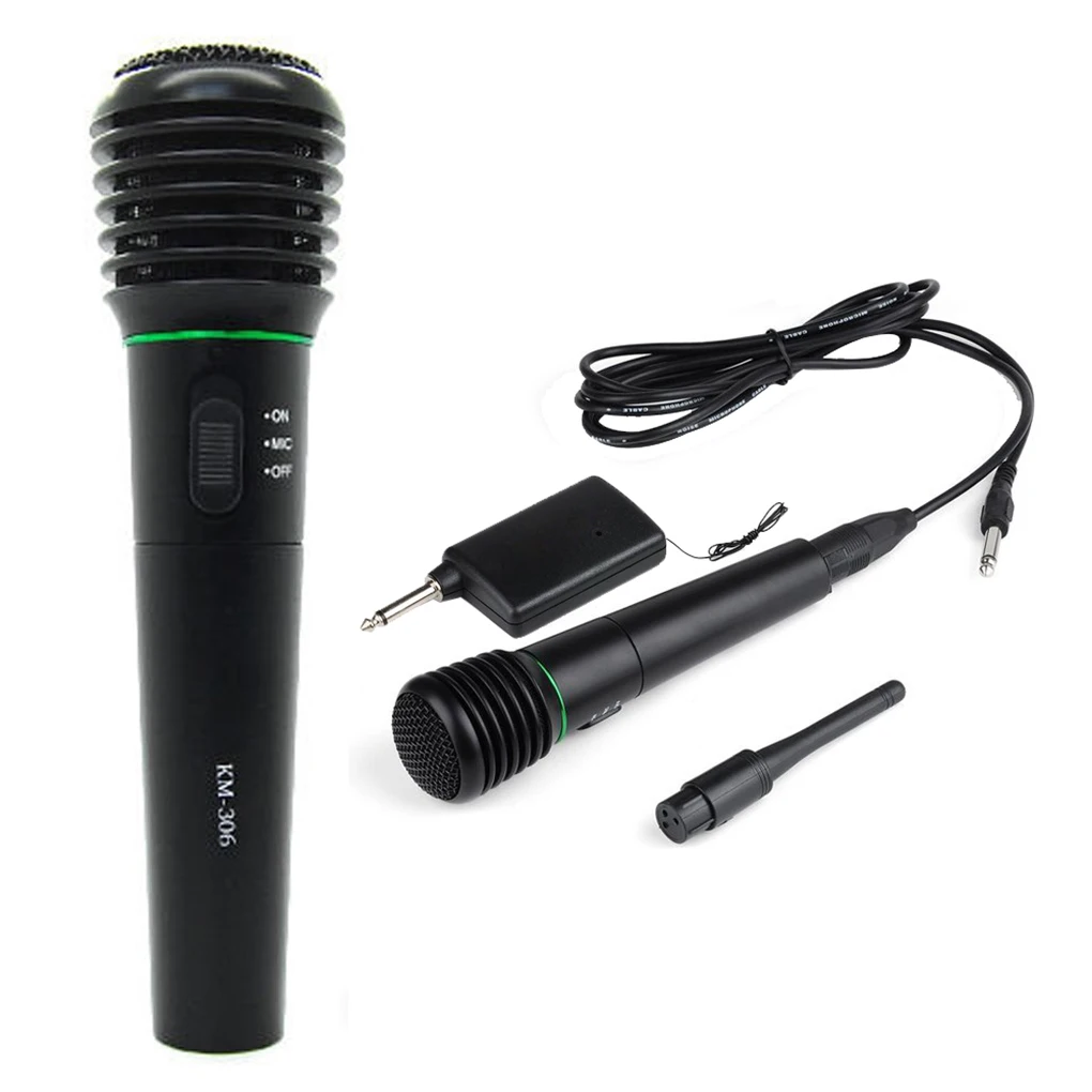 

Brand New High Quality 2-in-1 Wired Wireless Microphone Home Karaoke Sing Competition Dual-use Microphone Stage Cordless Mic
