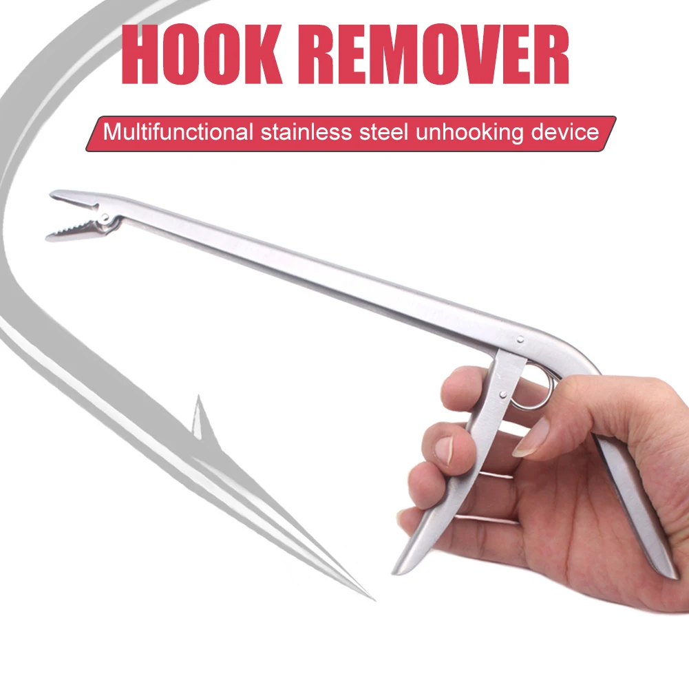 

Fishing Hook Remover Extractor Stainless Steel Unhooking Device Clamp Clip Carp Fishing Accessories Control Fish Pliers Tools