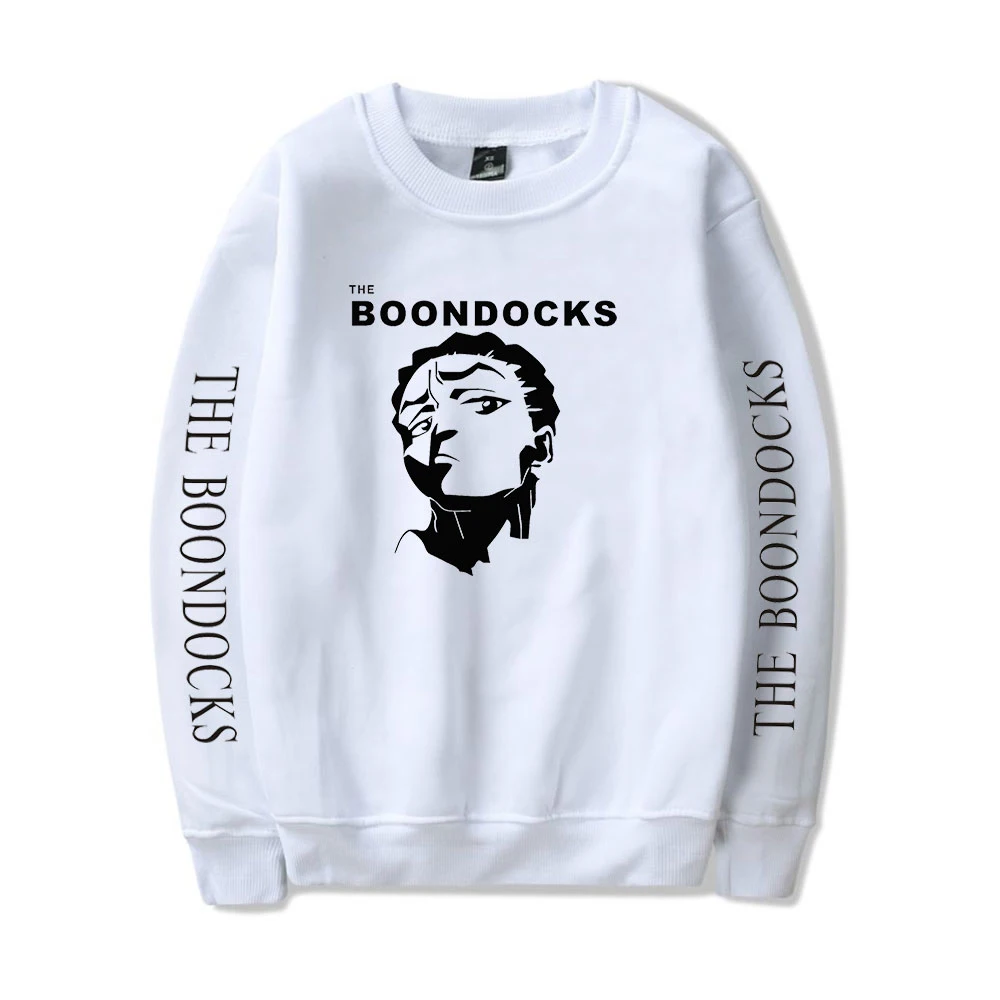 

Пуловер The Boondocks, модные популярные мужские толстовки в стиле хип-хоп, уличная одежда, трендовые пуловеры с мультяшным принтом, женские и муж...