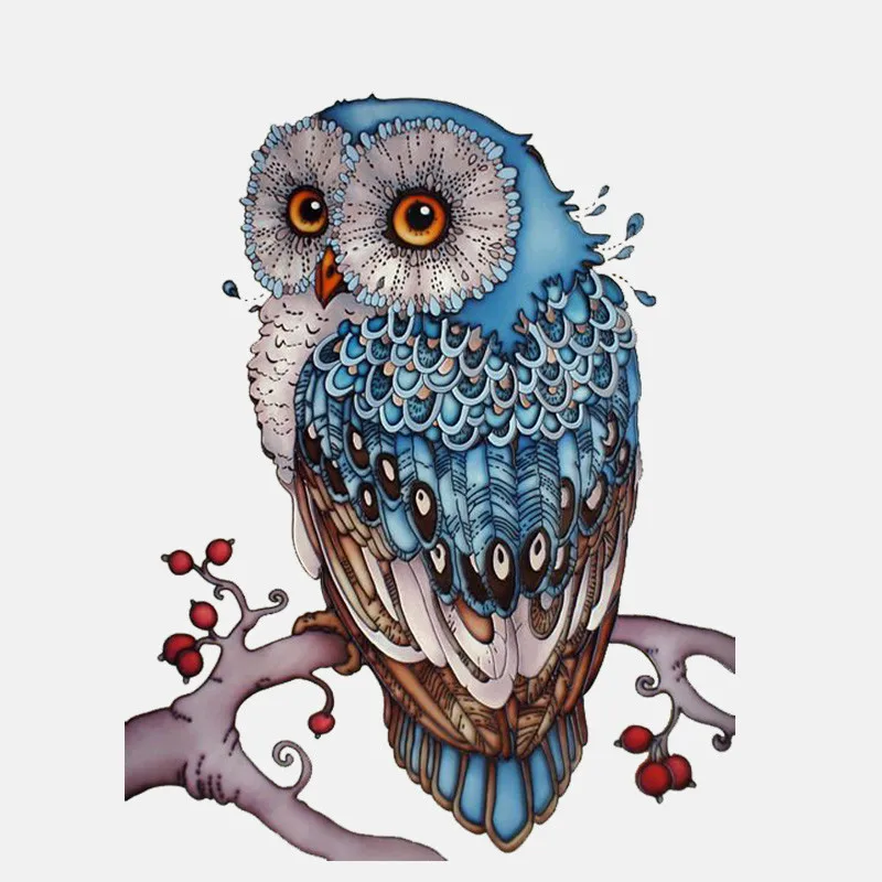 

Car Stickers Decor Motorcycle Decals Interestingly Blue Owl Decorative Accessories Creative Sunscreen Waterproof PVC,16cm*12cm