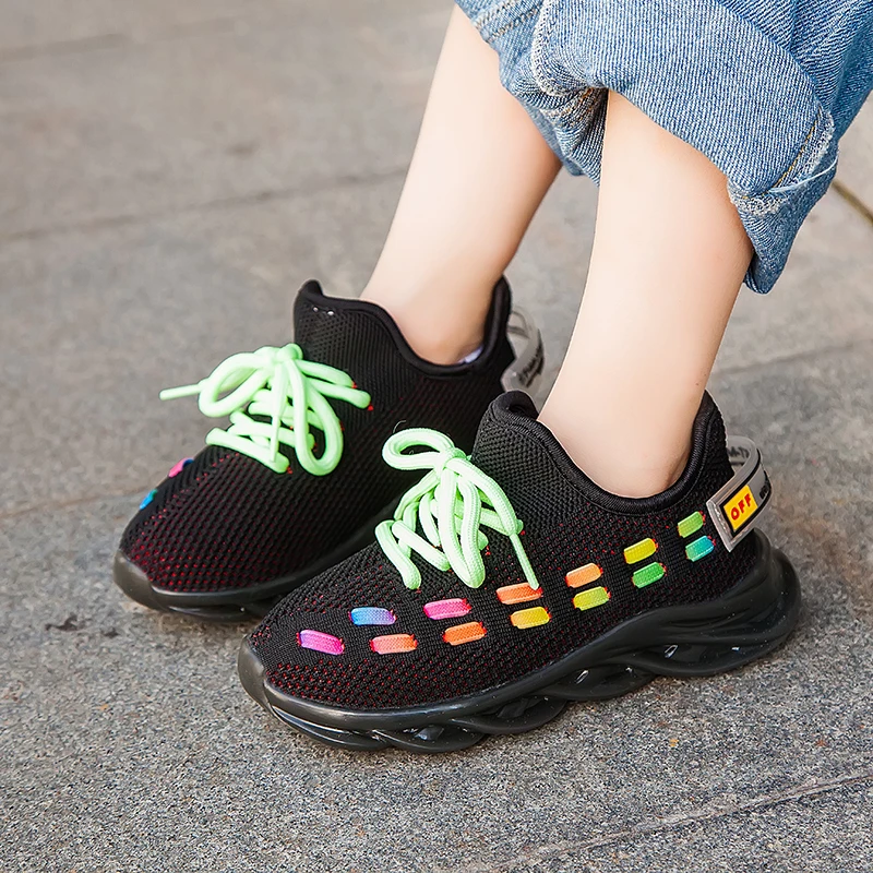 Kids Shoes Children Sneakers Blades Soles Running Shoes For Girls Outdoor Sport Sneakers Tenis Infantil Fashion Walking Shoes