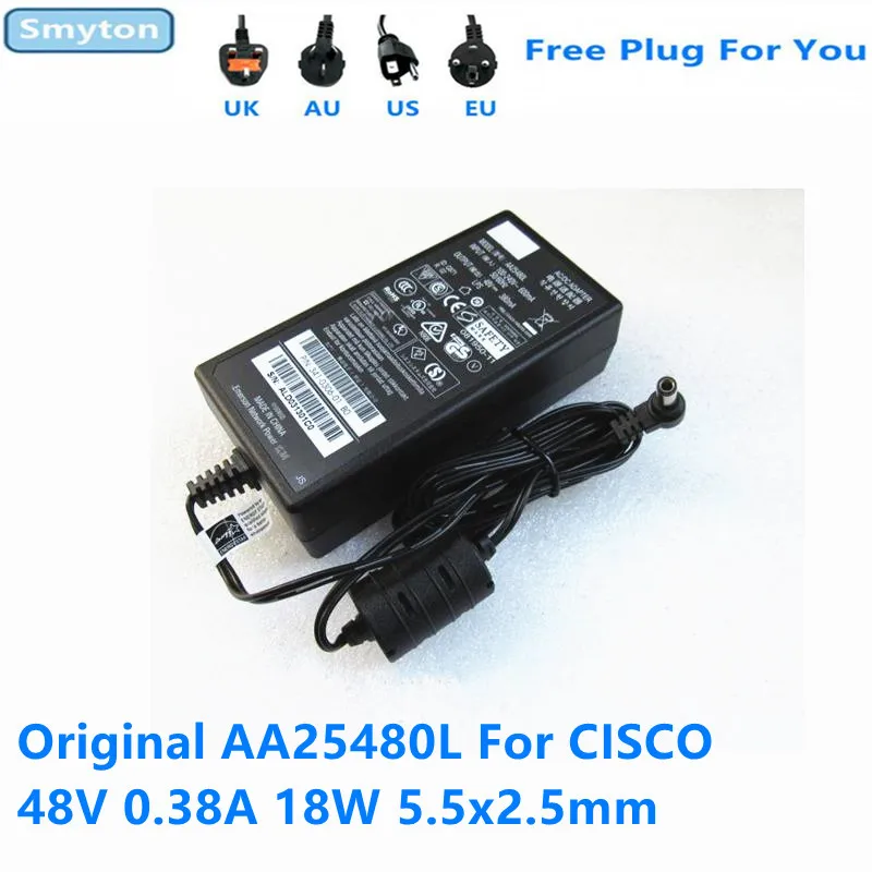 Оригинальное зарядное устройство-адаптер переменного тока для Cisco 48 в 380 мА 0 38 а