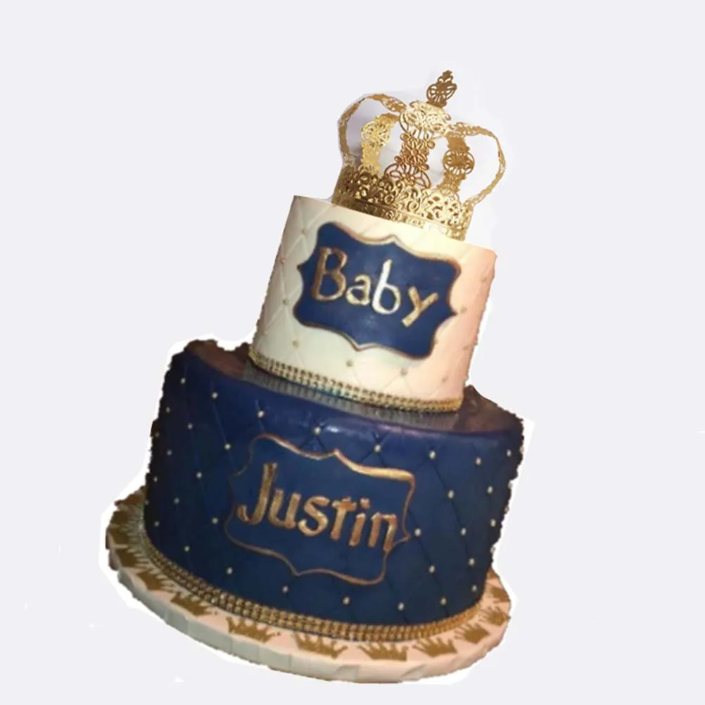 1 шт. корона для торта на день рождения украшение Роскошная в виде принцессы