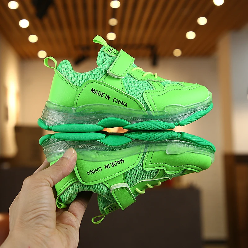 Весенне Осенняя детская обувь коллекция 2019 года модные сетчатые Повседневные