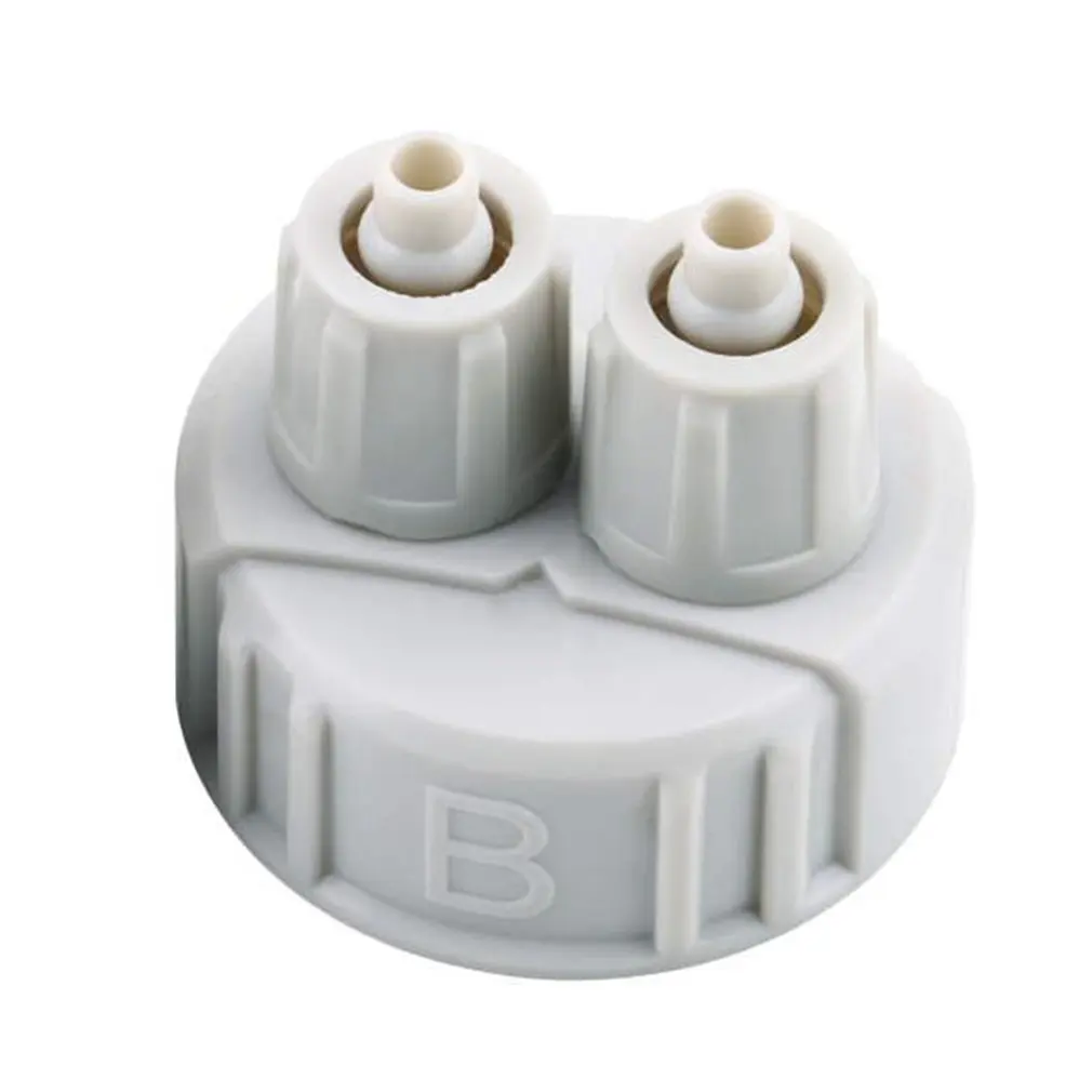 

DIY ABS CO2 System Kit Generator Part Bottle Cap with Tubes for Planted Aquarium A/ B Interface Portable Light Weight