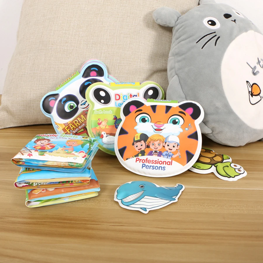 Книга для водной ванны EVA познавательная плавающая книга с подвижным свистком