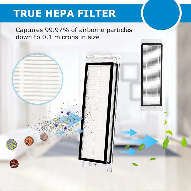 28Pcs Main Brush Side HEPA Filter Mop Cloth Replacement for Xiaomi Roborock S5 S6 PureS6 MaxV Vacuum Cleaner Parts | Дом и сад