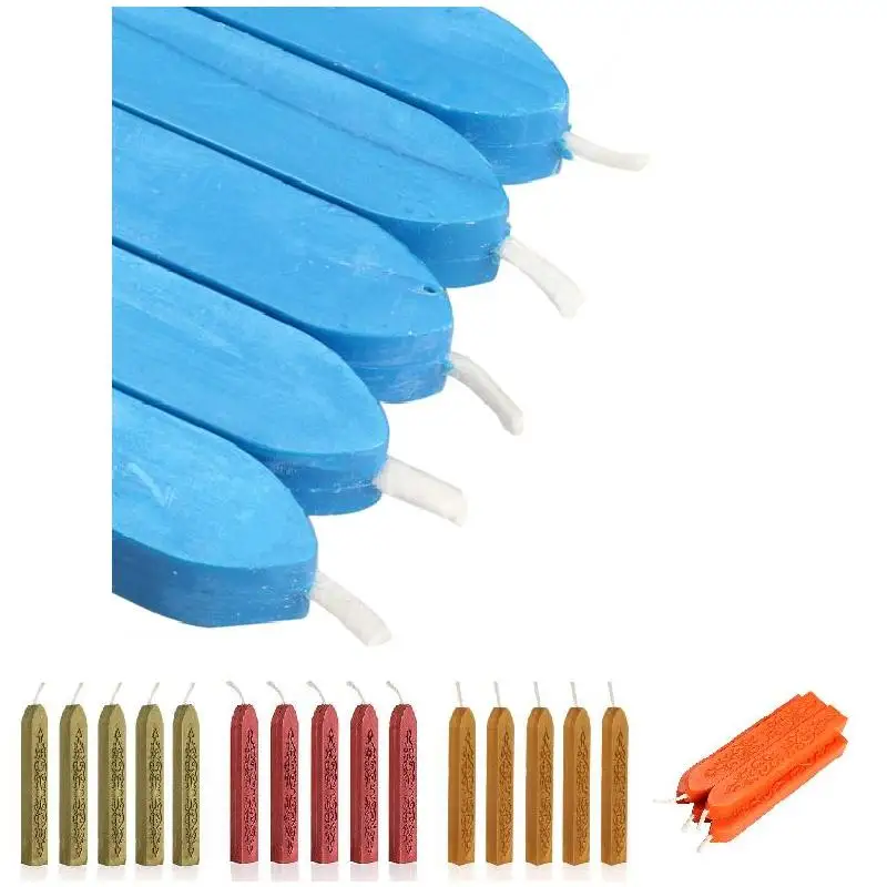 Новый набор из 5 квадратных свечей воск с фитилем палочка для воска конфет