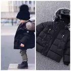 Новинка, теплая зимняя куртка, детская одежда, одежда для маленьких девочек, пуховик для девочек и мальчиков, утепленный комбинезон, верхняя одежда для 2T, 6T, 9T