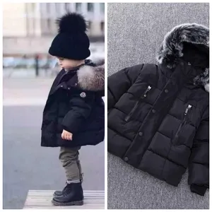 Новинка, теплая зимняя куртка, детская одежда, одежда для маленьких девочек, пуховик для девочек и мальчиков, утепленный комбинезон, верхняя одежда для 2T, 6T, 9T