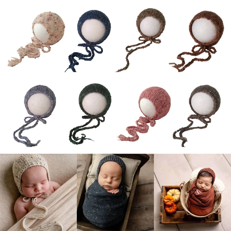

Newborn Photography Posing Props Crochet Knitted Hat Baby Infants Beanies Cap