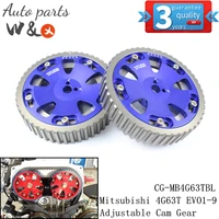 cam gears for mitsubishi 4g63 4g63t lancer evo 123456789 adjustable synchronous 2pcs cg mb4g63tbl