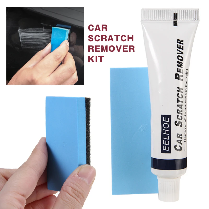 

1pc Car Scratch Remover Practical Sponge Brush Polishing Tool 20g Durable Wax Paste Automobile Wash Paint Care Kit