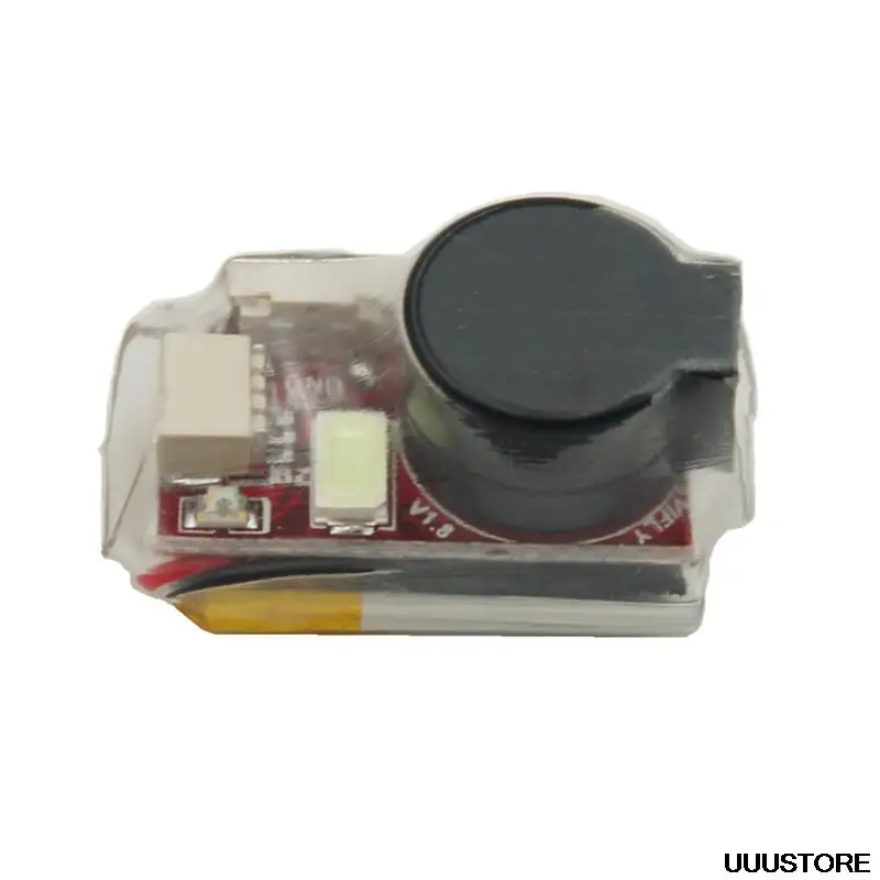 VIFLY-Localizador de zumbador de 5V superfuerte, bater&iacute;a integrada de m&aacute;s de 100dB, LED de autopotencia para Dron de carreras FPV, Micro de largo alcance, LR4-3