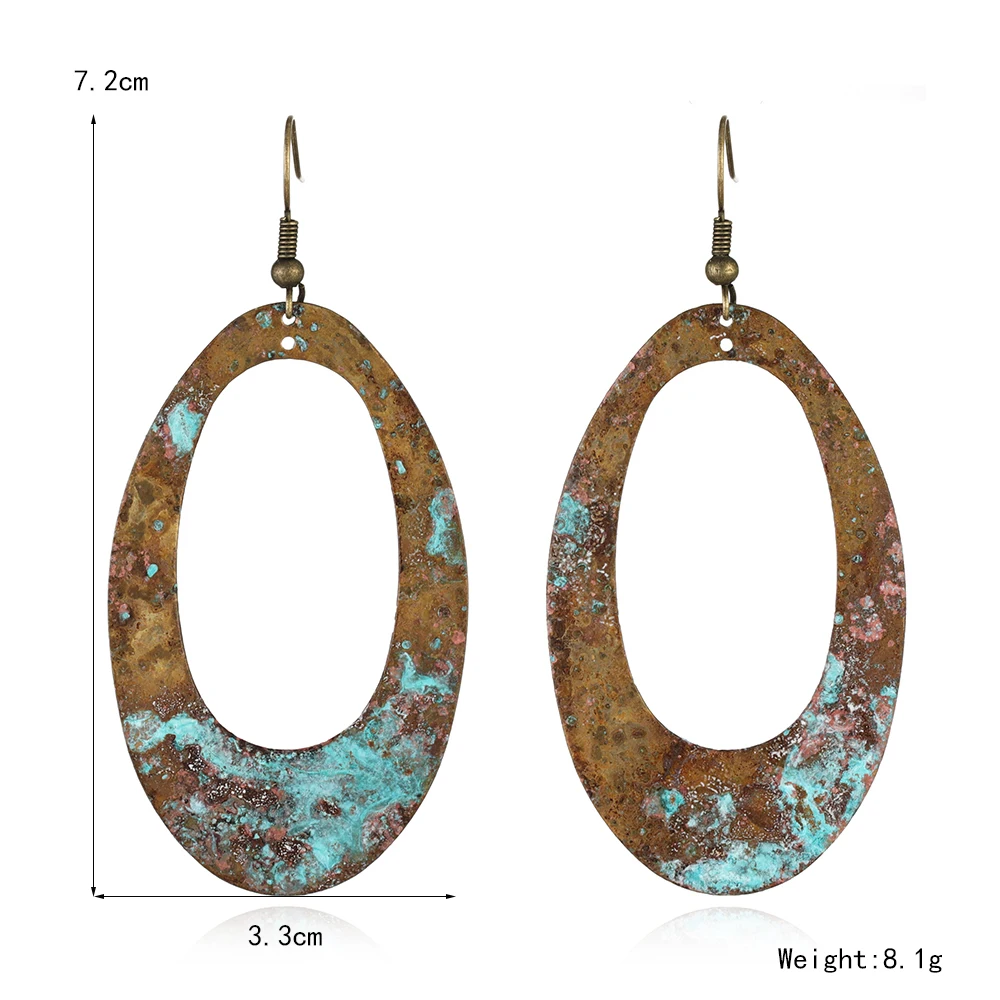 Модные Винтажные овальные серьги-капли | Украшения и аксессуары