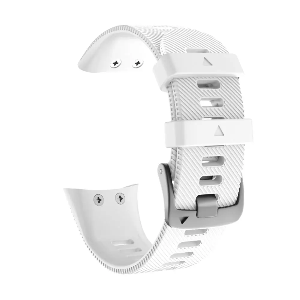 White Спортивный силиконовый ремешок для часов Garmin Forerunner 45 полос Сменные силиконовые браслеты для Garmin Forerunner 45 SmartWatch - Цвет ремешка: White