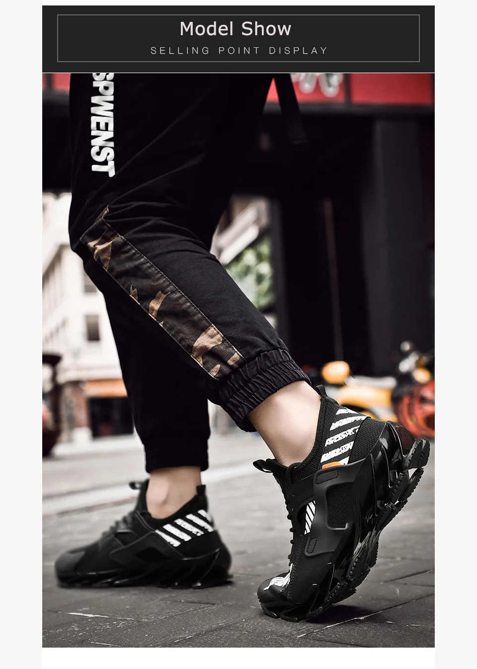 Rommedal man's running shoes Blade bottom shock absorption men sneakers breathable lightweight fashion sport trainers footwear