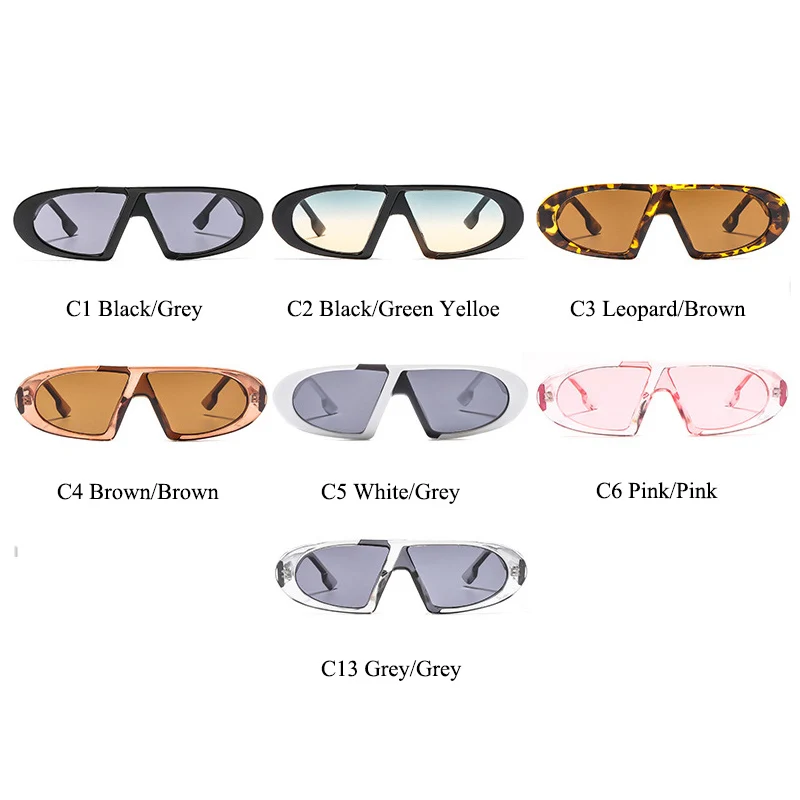 Женские и мужские очки в полуоправе ALOZ MICC зеленые желтые солнцезащитные