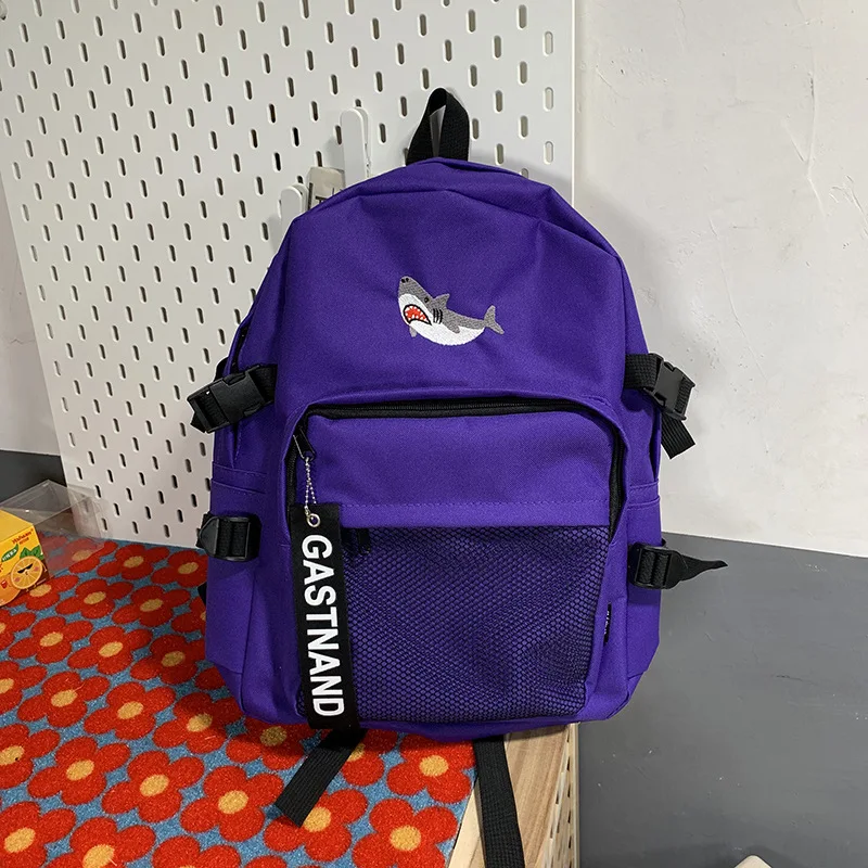 Youda новый сплошной цвет Оксфорд ткань вместительный школьный портфель