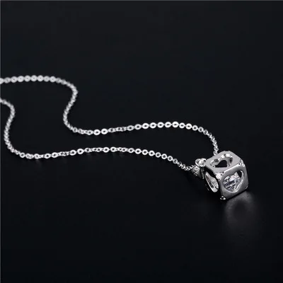 Женское Ожерелье с кулоном из циркония нержавеющей стали | Украшения и