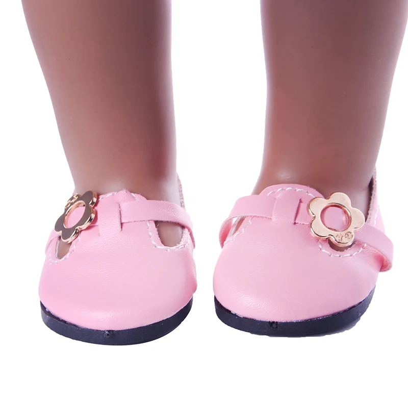 Обувь для кукол Симпатичные Блестящие стильные кожаные туфли 18 дюймовых