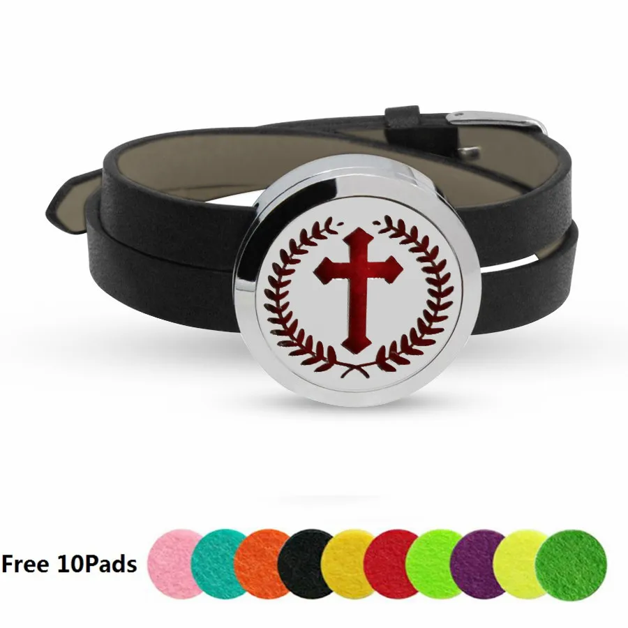 Браслет из нержавеющей стали с диффузором эфирного масла 30 мм 7 цветов | Украшения